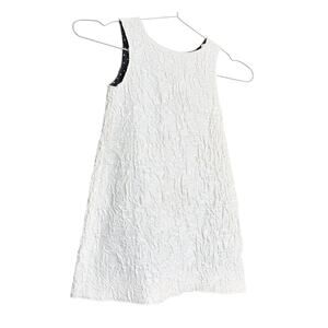 Dolce & Gabbana NEW Kids Dress Size 5 Cream Textured Sleeveless Polka Dot Lined